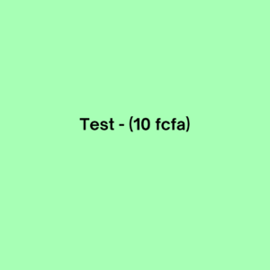 Test - (100 fcfa)